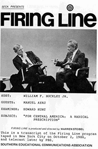 Firing Line interview with Manuel F. Ayau, founder and President of the Francisco Marroquin University in Guatemala City (Firing Line, S0707, Hoover Institution Archives) Firing Line interview with Manuel F. Ayau, founder and President of the Francisco Marroquin University in Guatemala City (Firing Line, S0707, Hoover Institution Archives)