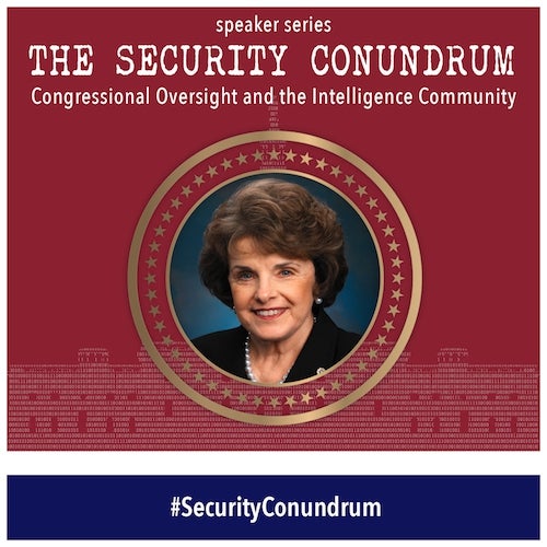 Image for Security Conundrum: An Evening With Senator Dianne Feinstein