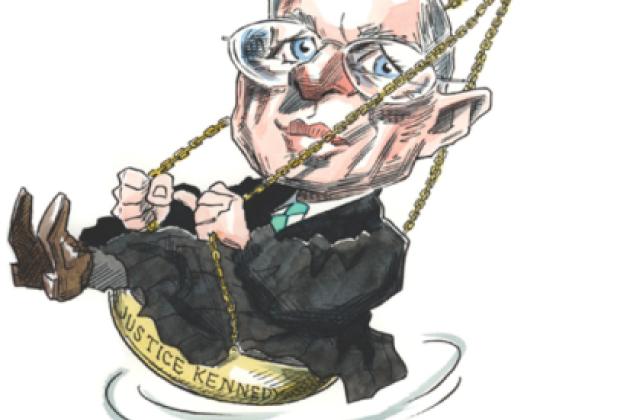 Supreme Court Justice Kennedy is the swing vote