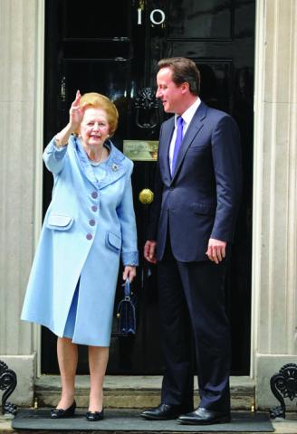 Margaret Thatcher and David Cameron