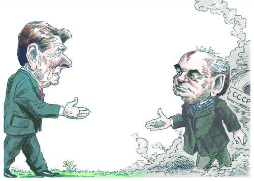 Reagan meets Gorbachev