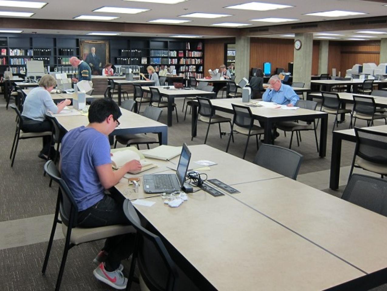 The new archives reading room on April 15, 2014
