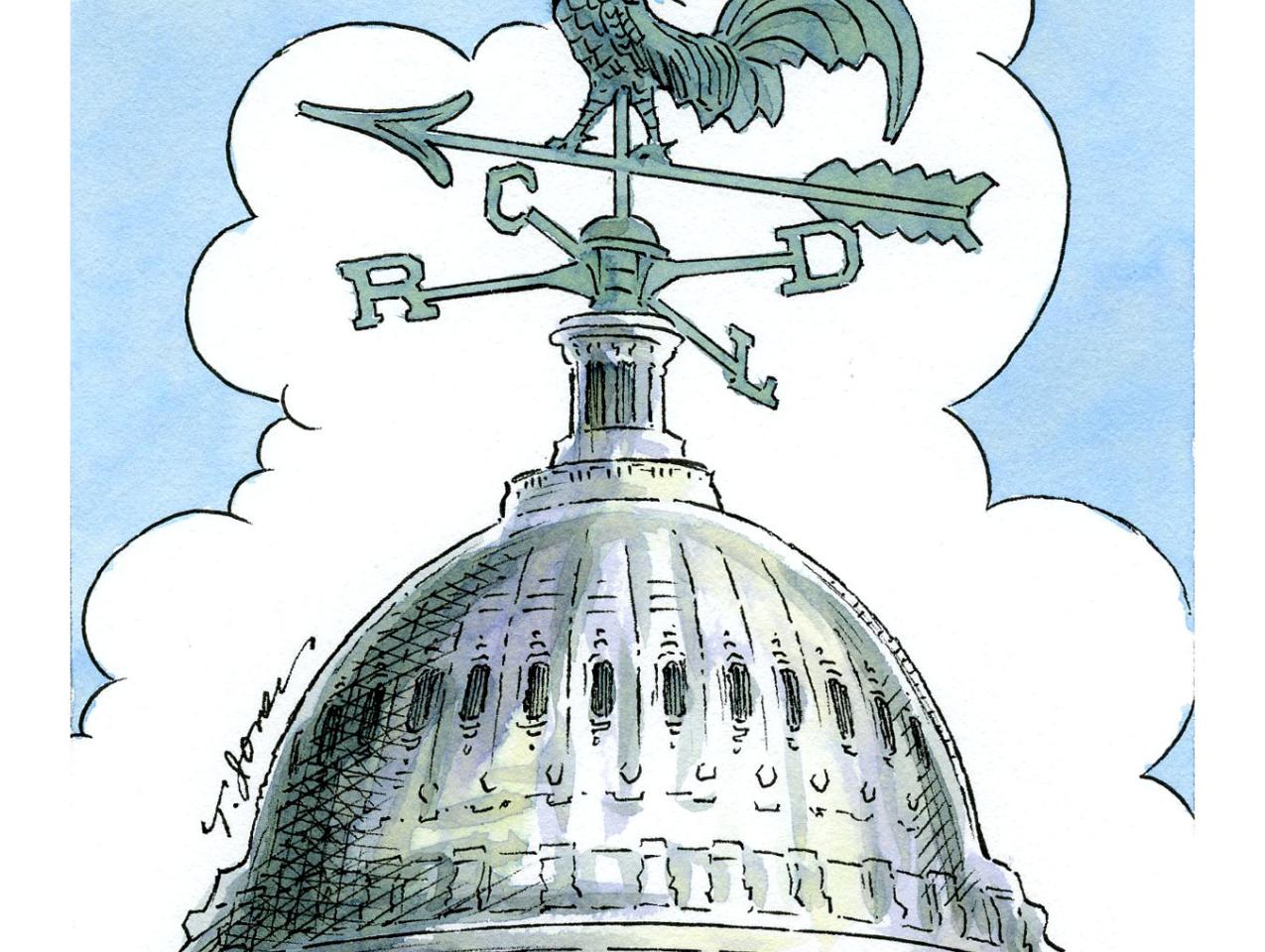 U.S. Capitol as weather vane