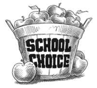 School Choice basket of apples.
