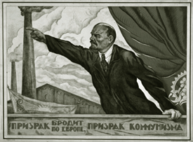 Lenin declaimed Europe haunted by communism