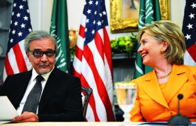 Minister Saud al-Faisal meets with U.S. Secretary of State Hillary Clinton