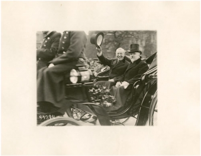 President Woodrow Wilson and French President Raymond Poincaré