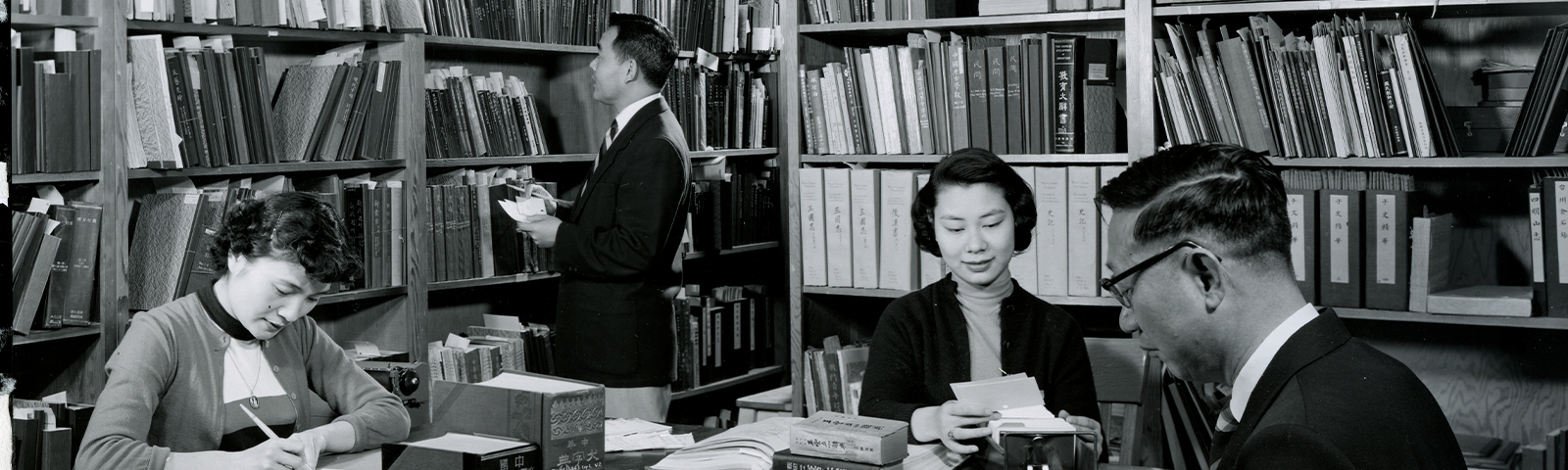 Researchers at the Hoover's East Asian Library