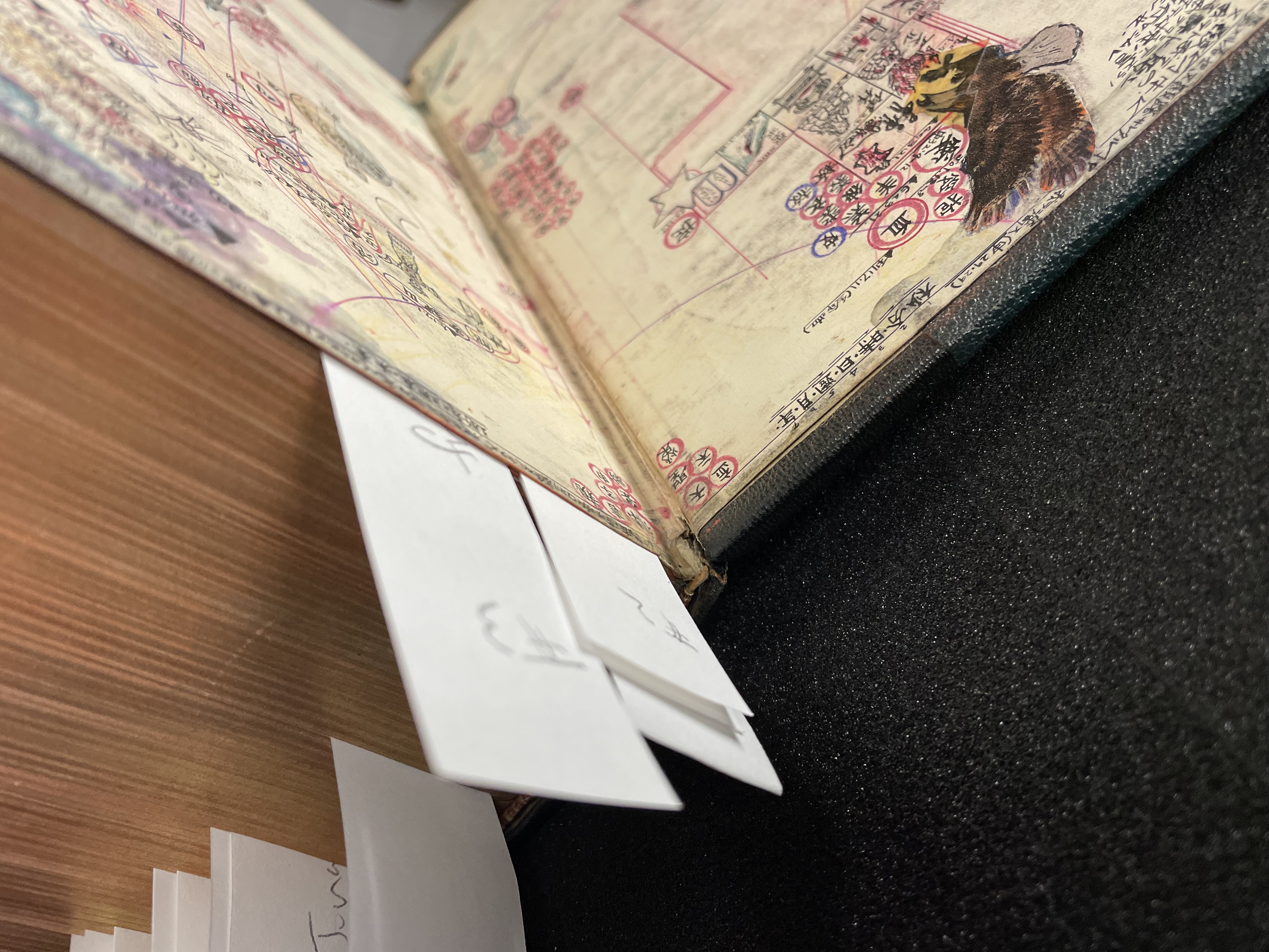 Companion Bible, infill and repair at the head of the end paper and left joint, before 