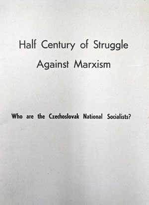 Pamphlet - Czechoslovak National Social Party 