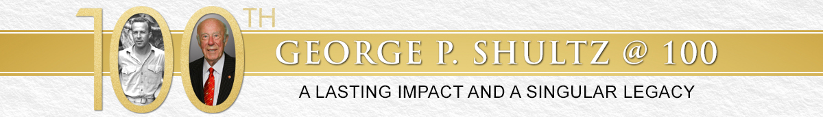 George Shultz Banner