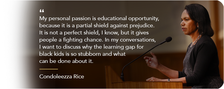 Condoleezza Rice On Reforming K-12 Education