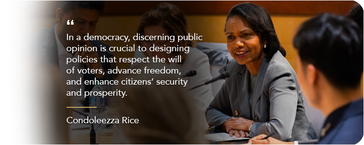 Condoleezza Rice On Understanding Public Opinion