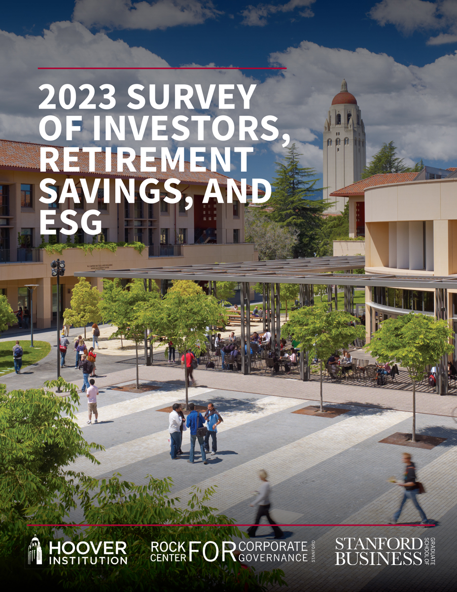 2023 SURVEY OF INVESTORS, RETIREMENT SAVINGS, AND ESG