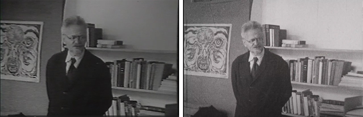 Heisler film footage before and after
