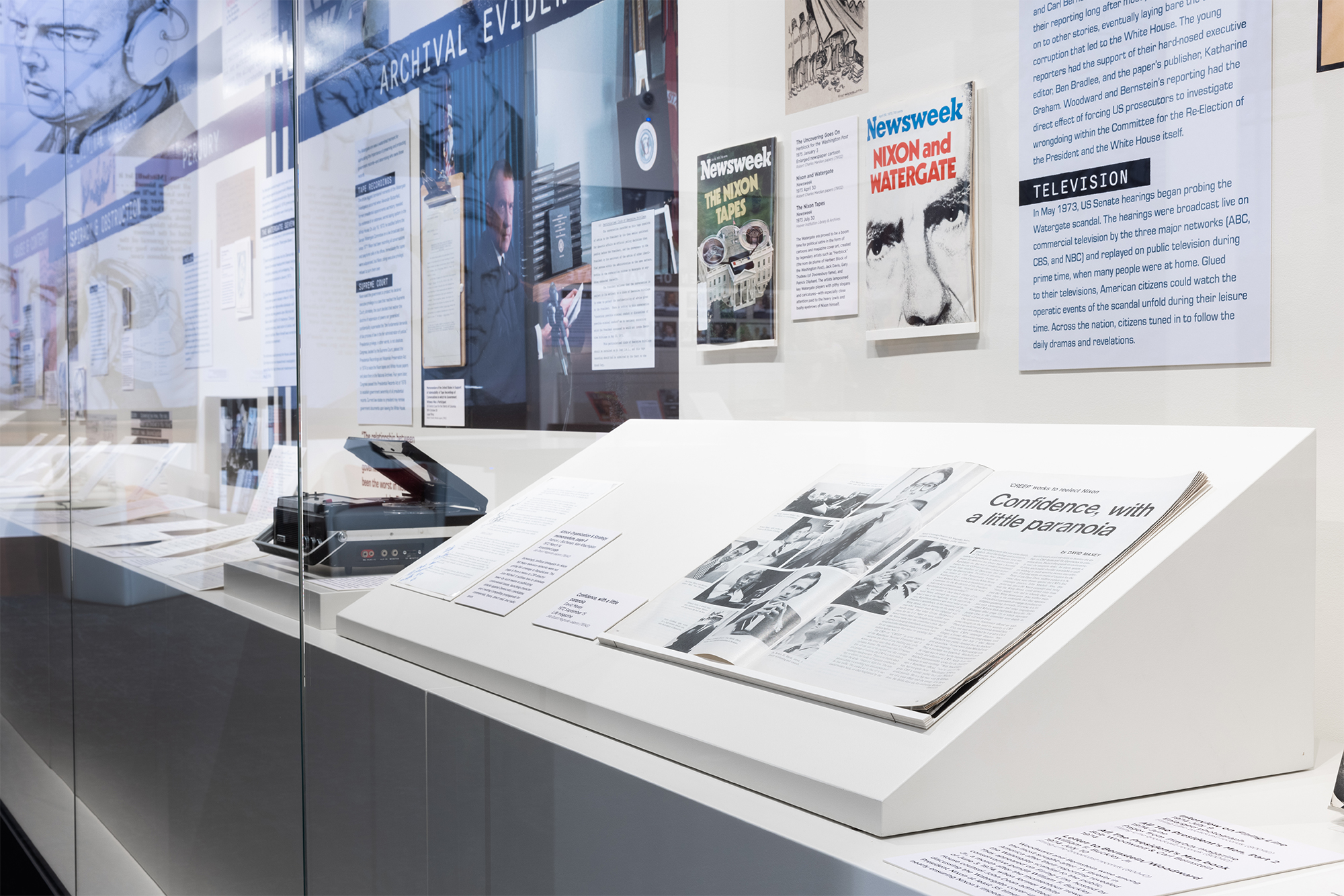 Display from the Un-Presidented exhibition, February 2024.