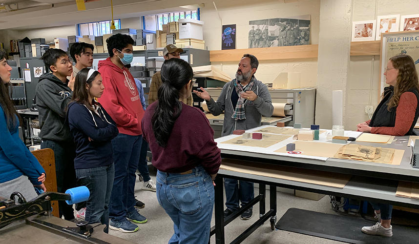 Bert's course featuring preservation lab