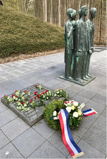 The Mittelbau-Dora Concentration Camp Along With Commemorative Wreath From The US Consulate On Behalf Of American People