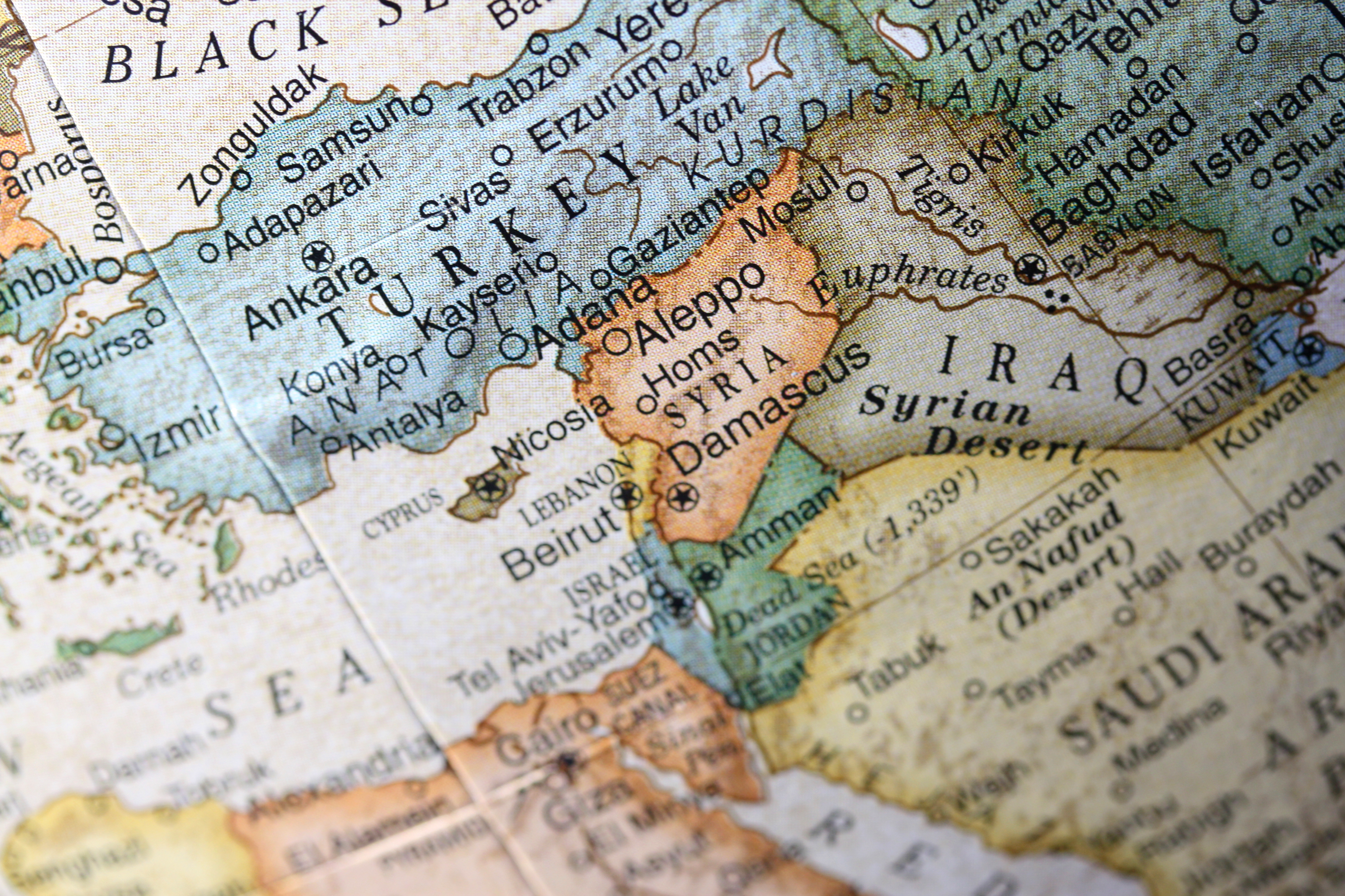 Turkey, Syria, Iraq
