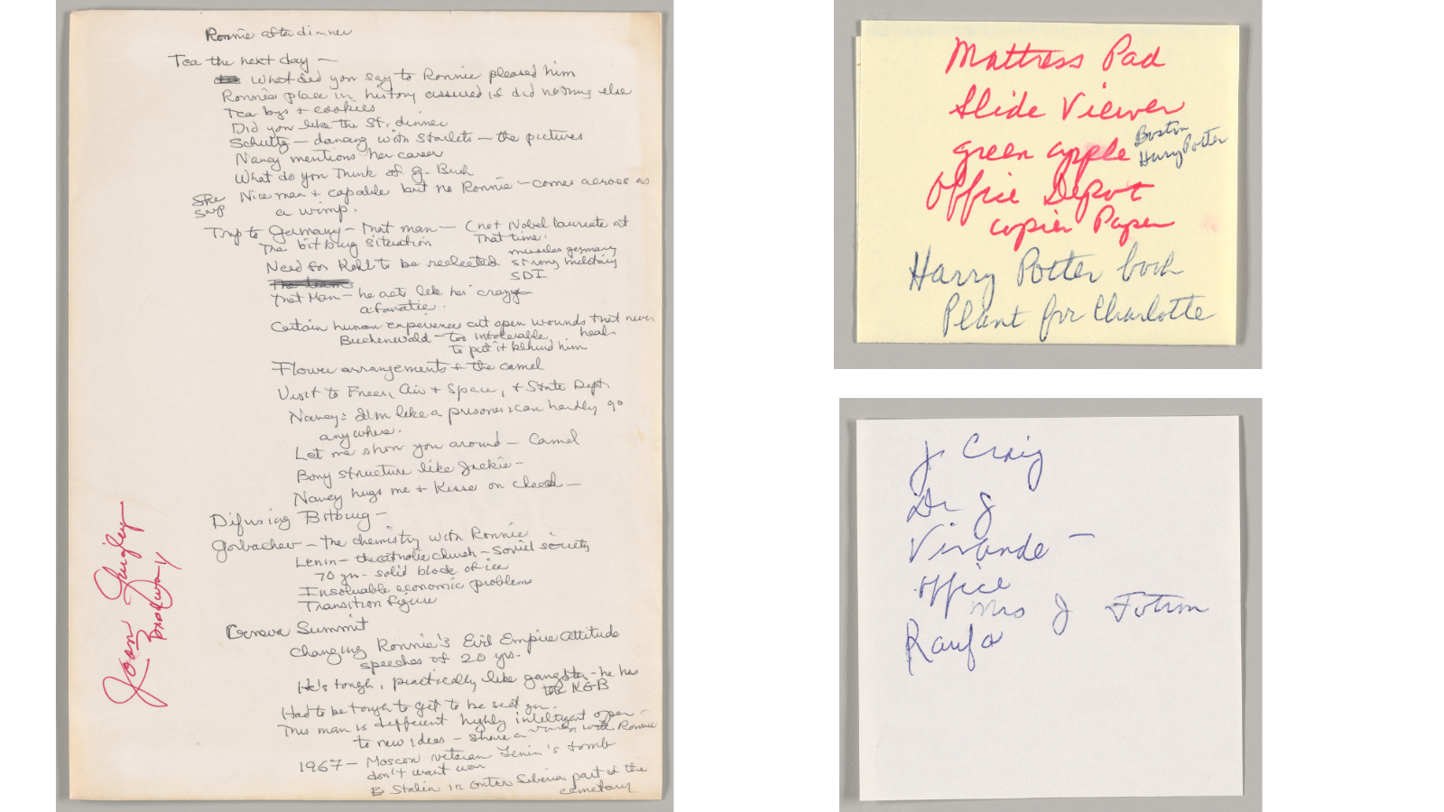 Joan Quigley Notes