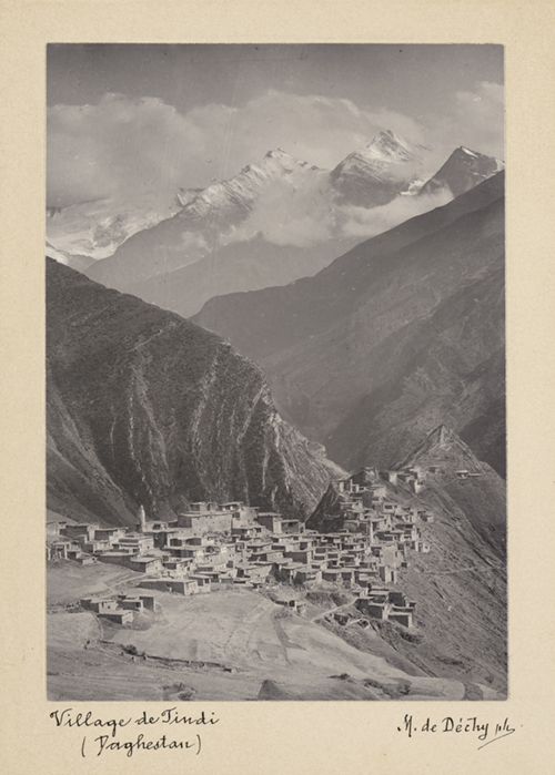 Mountain Village of Tindi, Dagestan, North Caucasus, 1897. Moric de Dechy photographs (2006C4)