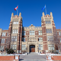 SAIT Polytechnic Institute in Calgary, Alberta, Canada stock photo