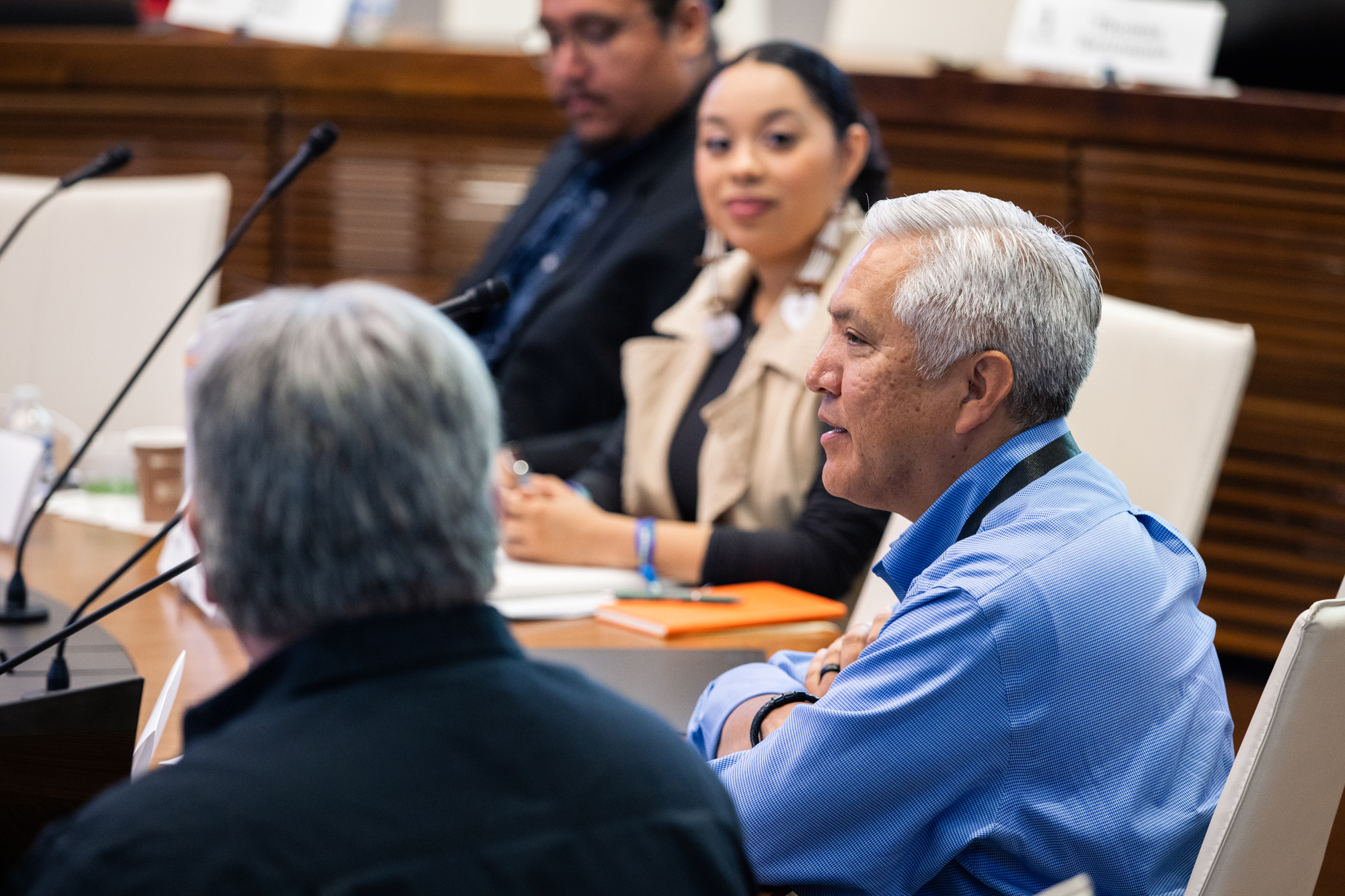 Dan Stewart of Gonzaga University speaks to attendees of the Hoover Institution Indigenous Student Seminar on August 8, 2025.