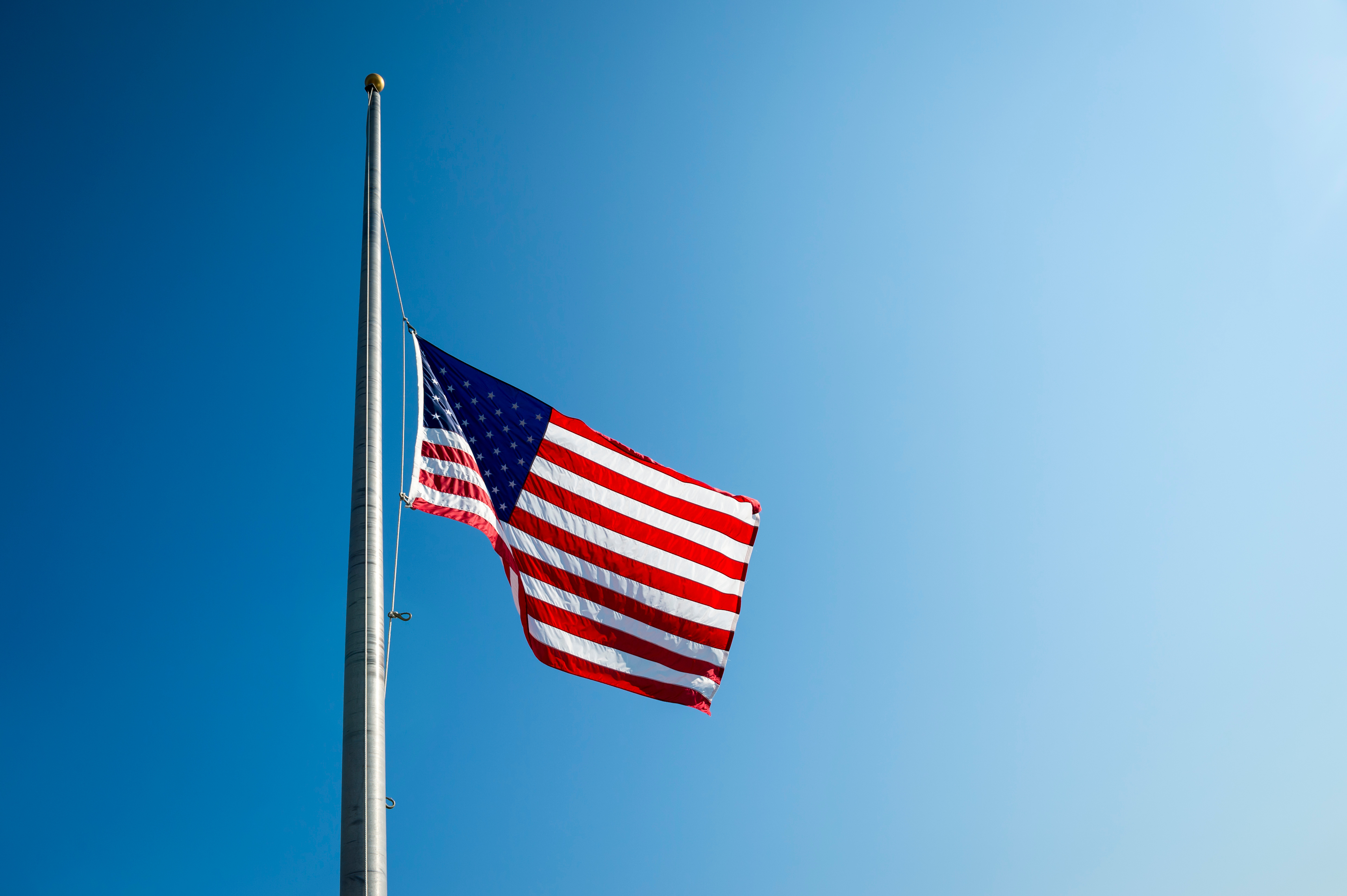 US Flag Half Mast