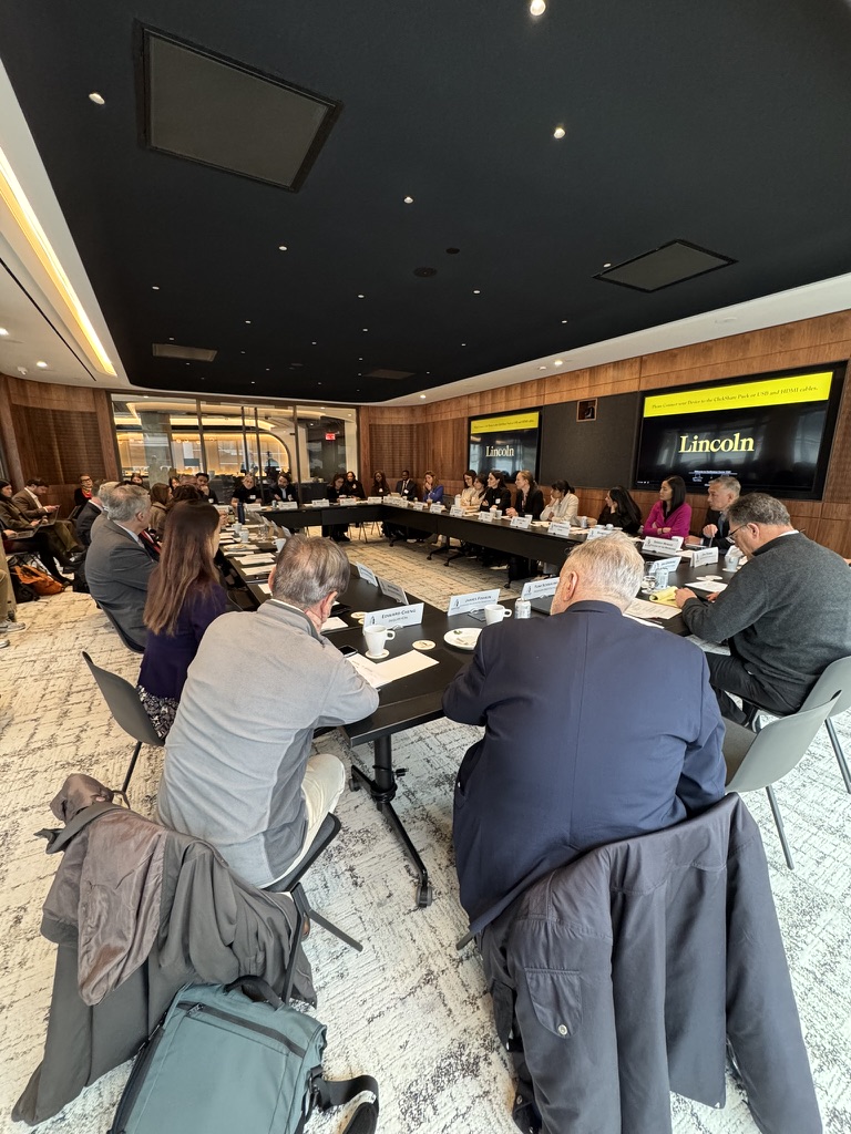 Participants in a day-long symposium on the policy implications of AI are seen in Hoover’s Washington, D.C. offices on December 9, 2025.