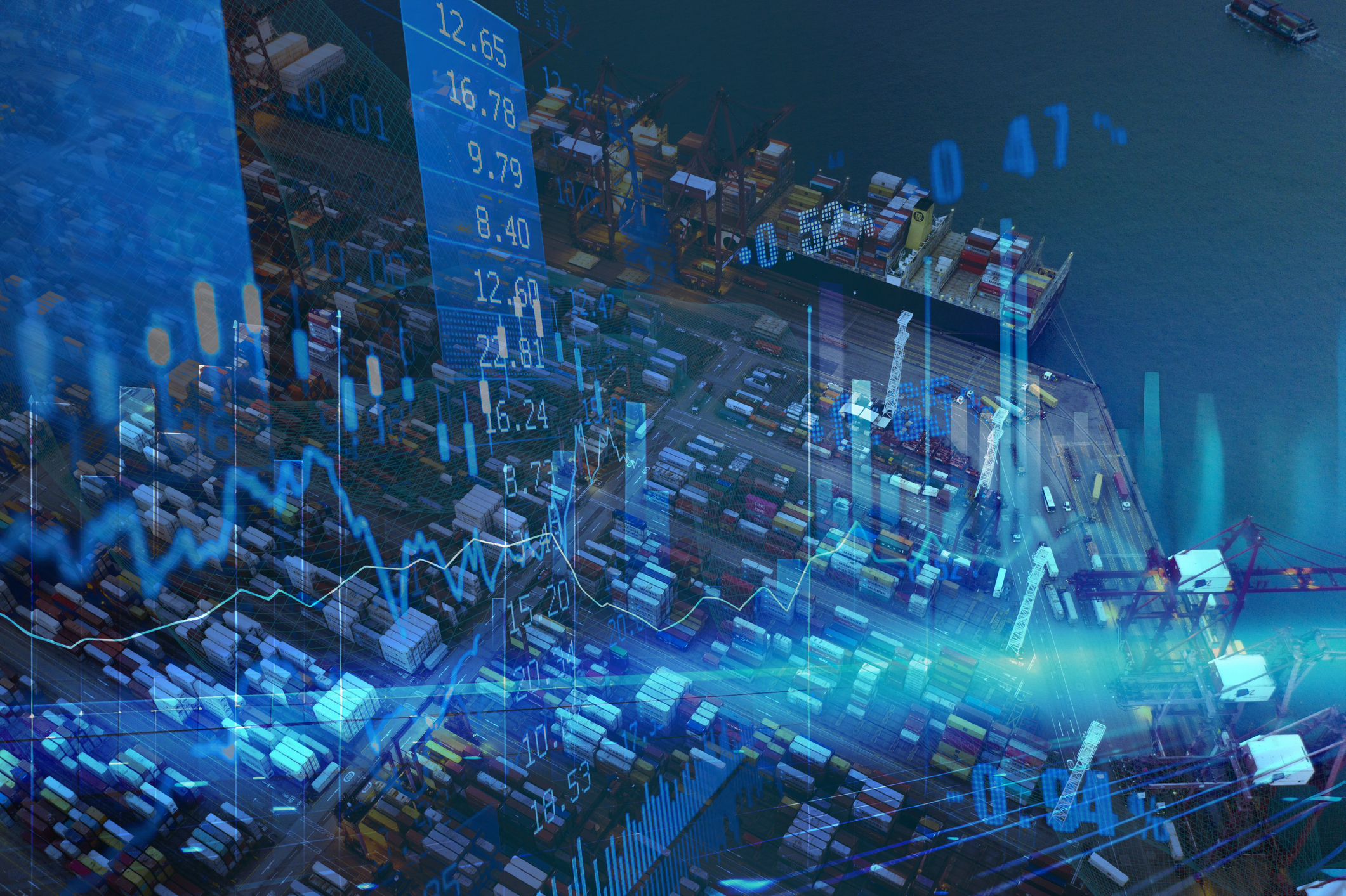 Global Commerce and Business logistics stock photo