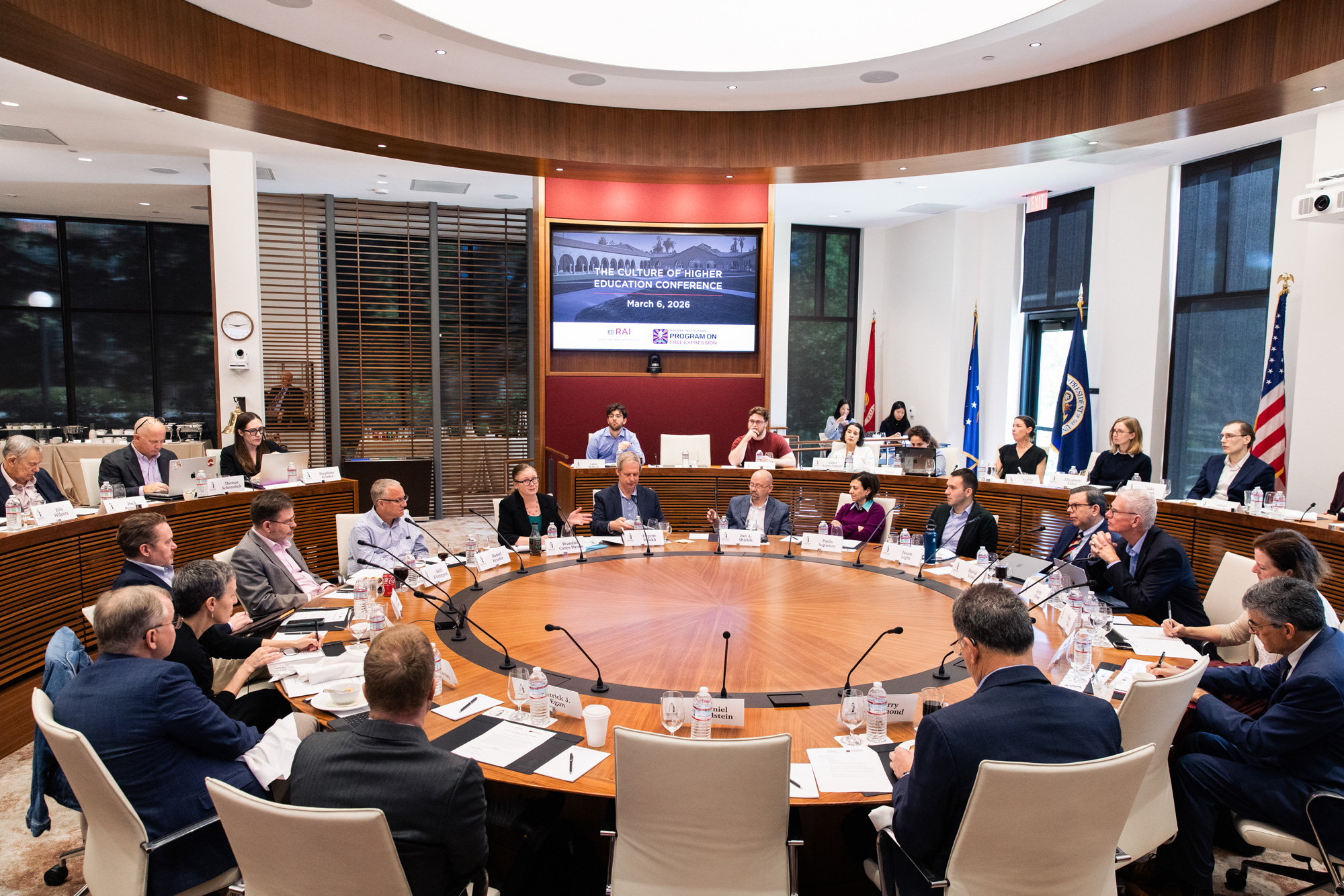 Scholars from across the US are seen in Annenberg Conference Room for RAI’s Culture for Higher Education Conference on March 4, 2026. (Patrick Beaudouin)