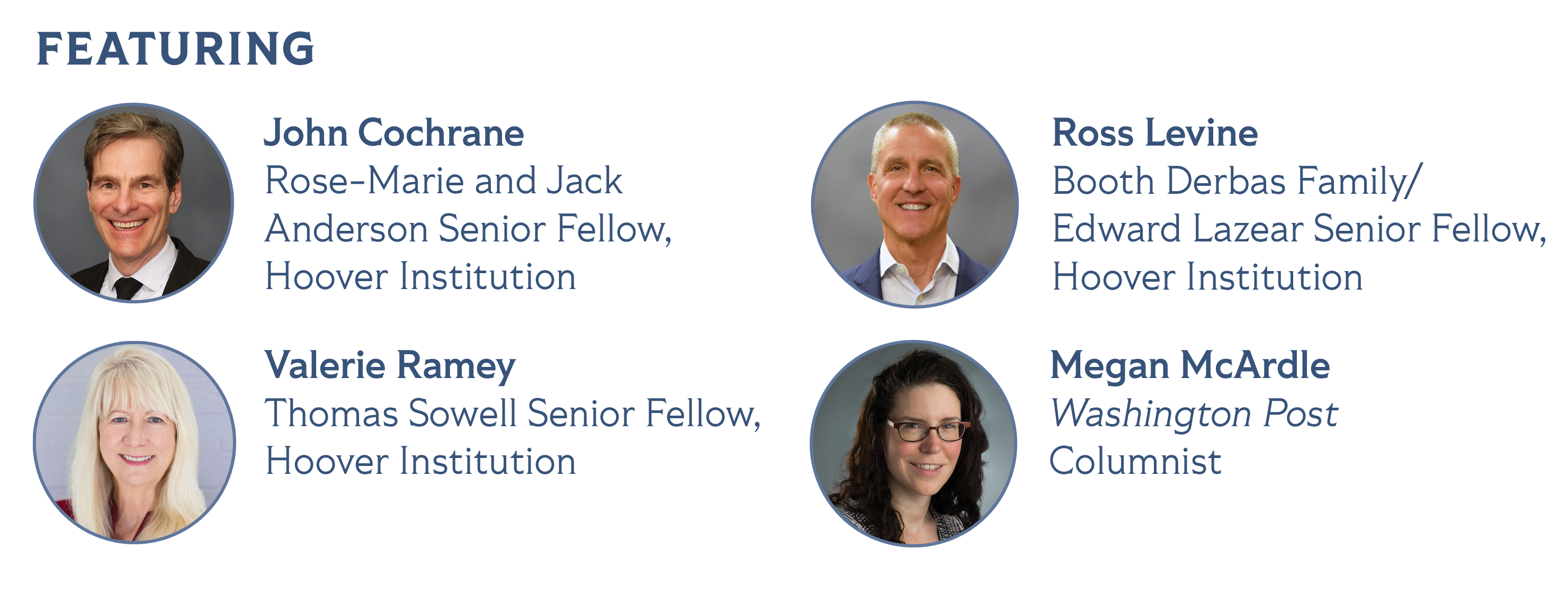 Speakers for Ideas That Made U.S.: Dialogues on Freedom, are seen in Hauck Auditorium on February 11, 2026. (Patrick Beaudouin) 