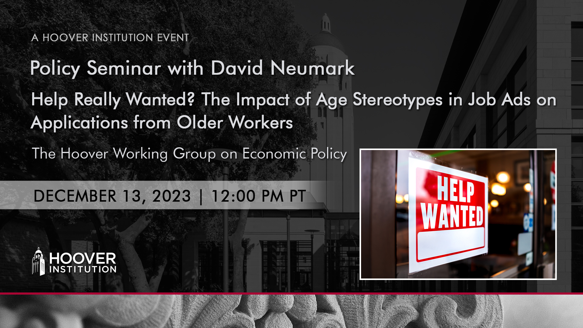 Help Really Wanted? The Impact of Age Stereotypes in Job Ads on Applications from Older Workers
