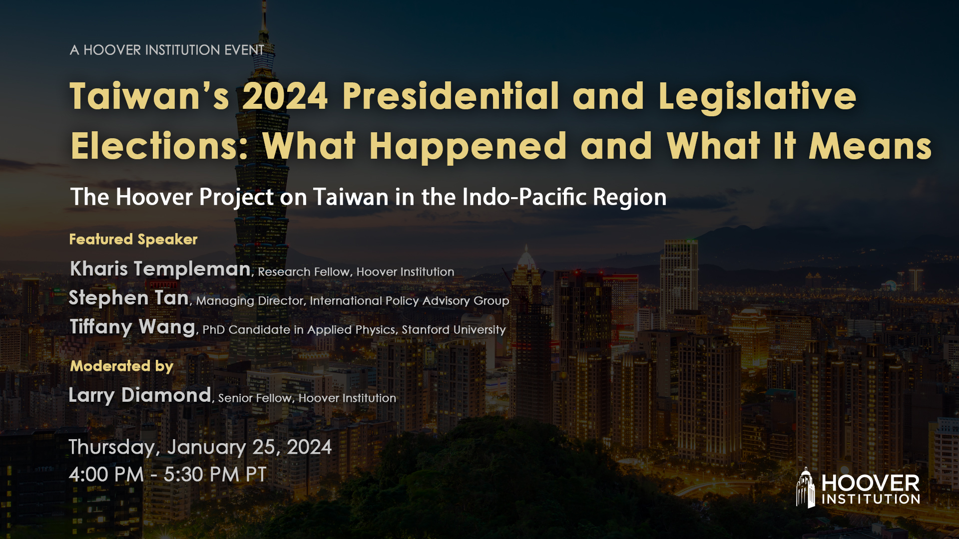 Taiwan’s 2024 Presidential and Legislative Elections: What Happened and What It Means