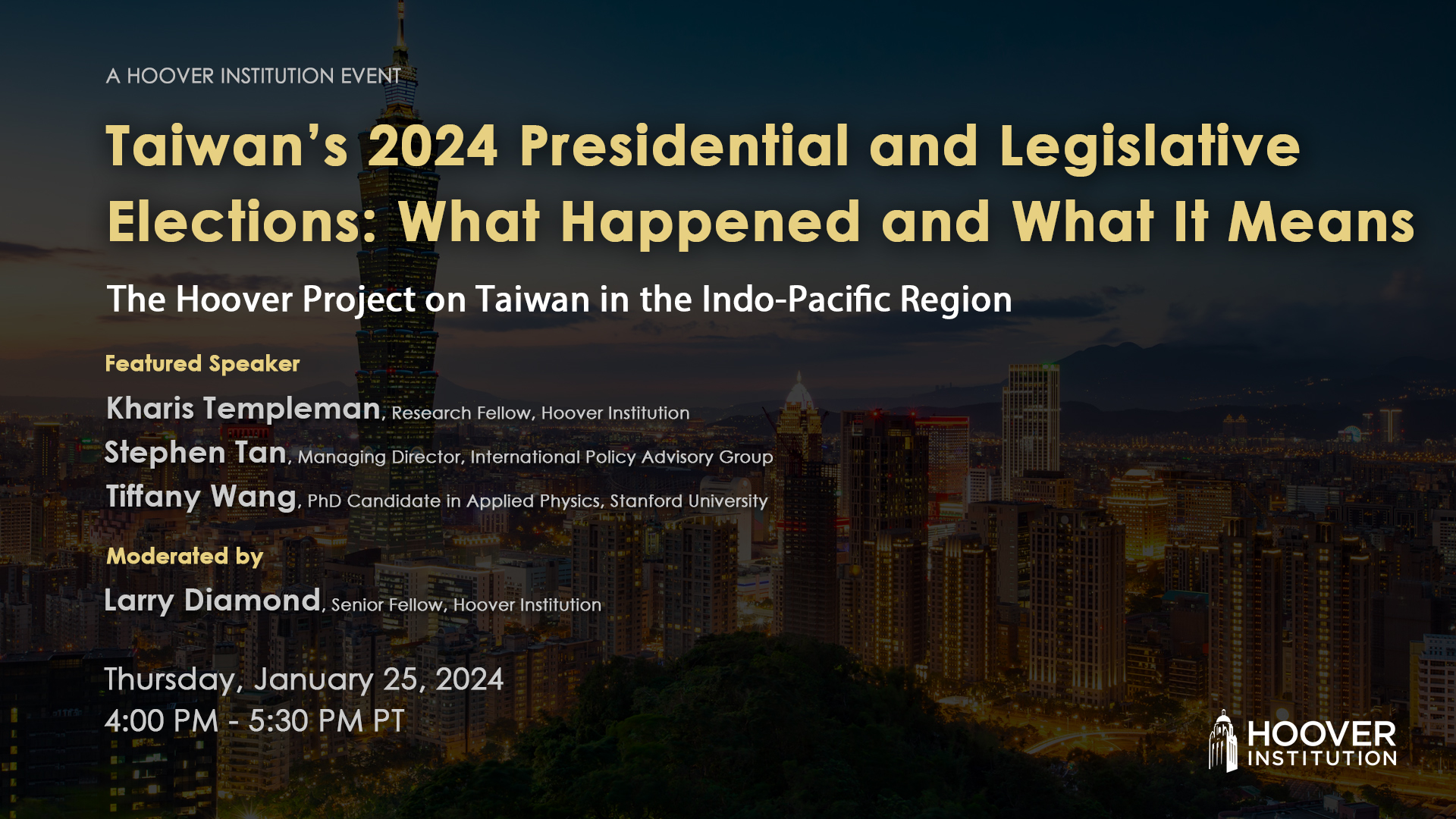 Taiwan’s 2024 Presidential and Legislative Elections: What Happened and What It Means