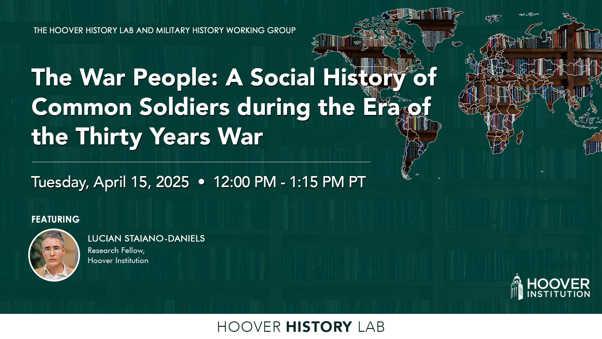 Book Talk: The War People: A Social History of Common Soldiers during the Era of the Thirty Years War