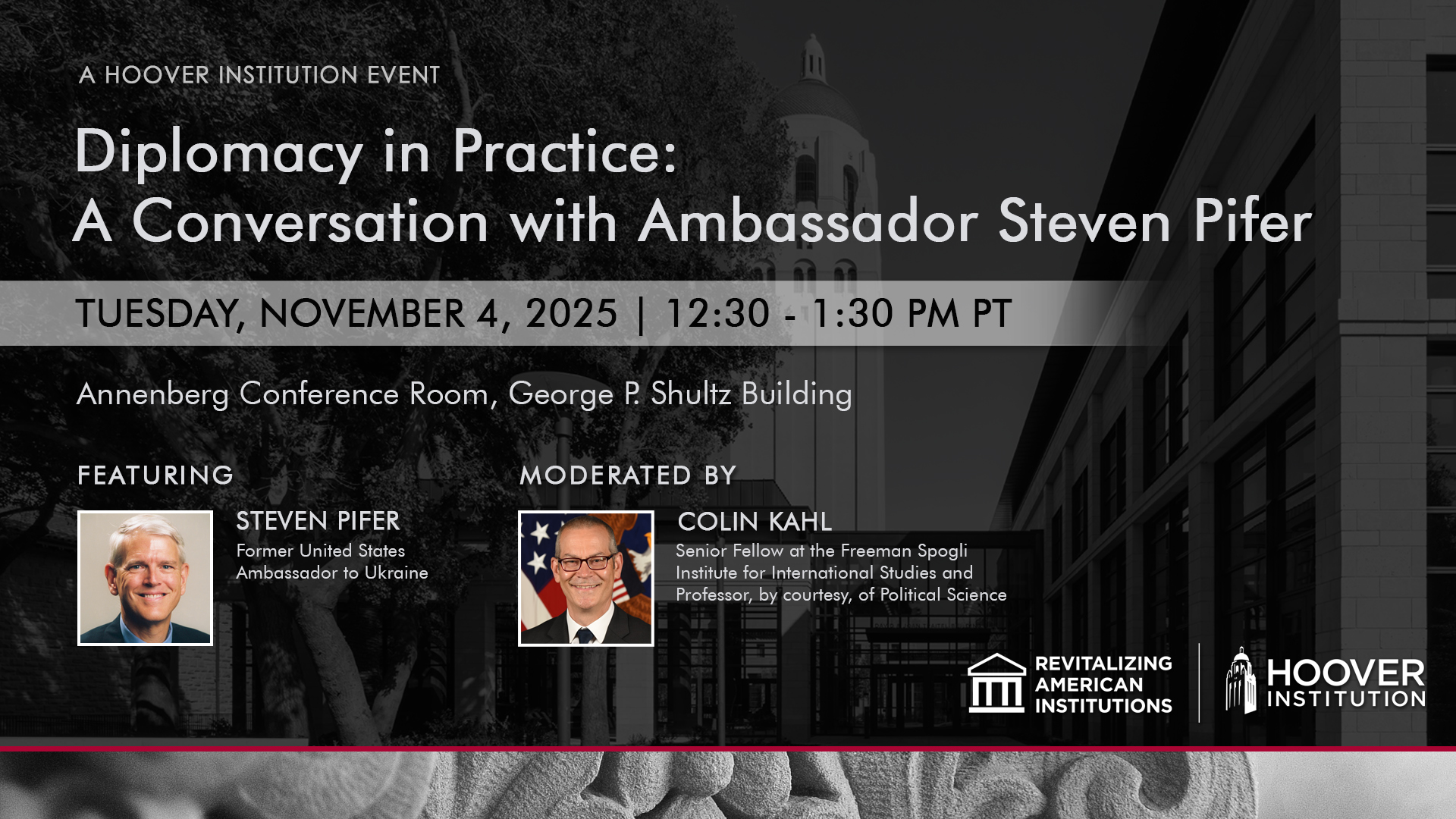 Diplomacy in Practice: A Conversation with Ambassador Steven Pifer