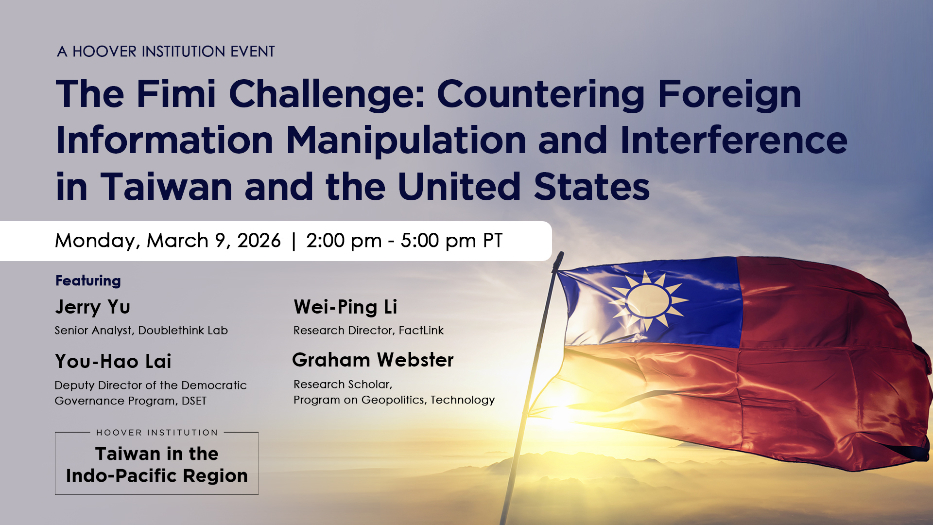 The Fimi Challenge: Countering Foreign Information Manipulation and Interference in Taiwan and the United States