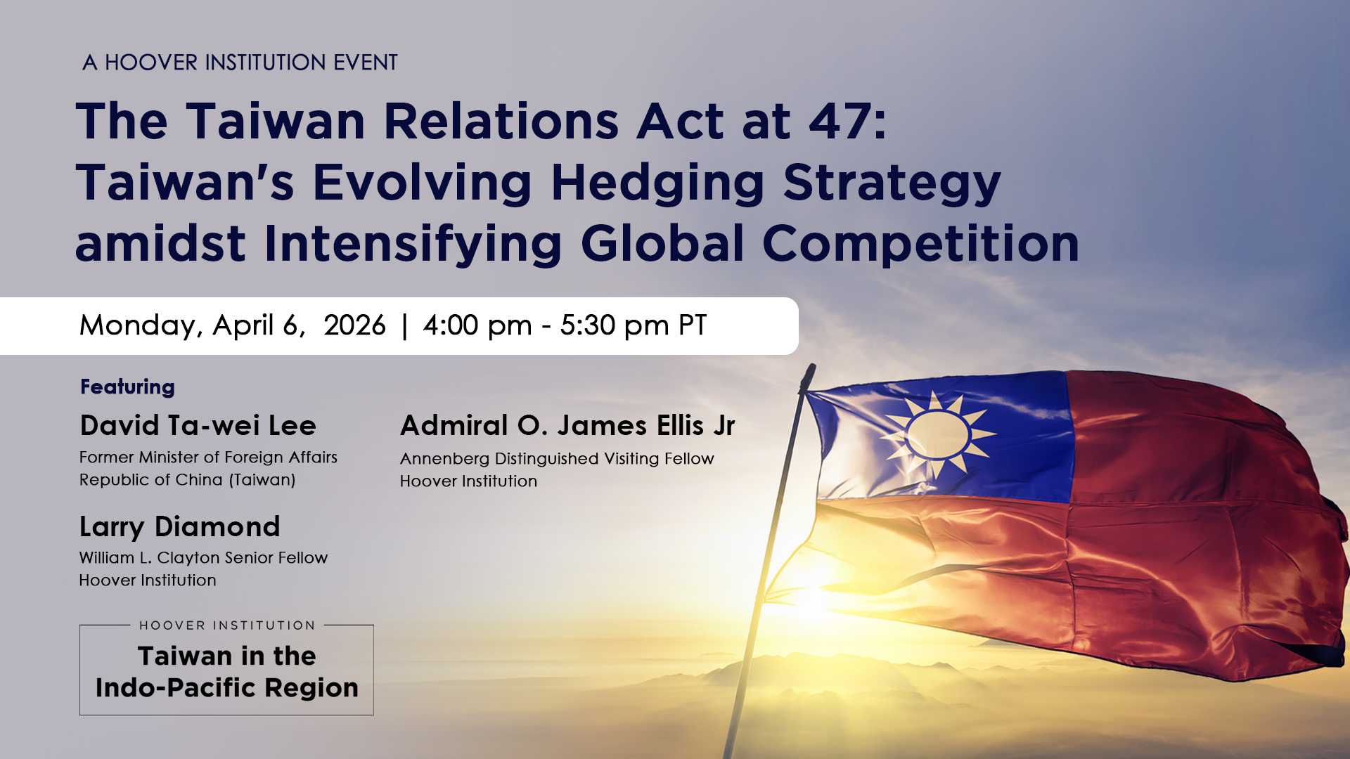 The Taiwan Relations Act at 47: Taiwan's Evolving Hedging Strategy amidst Intensifying Global Competition