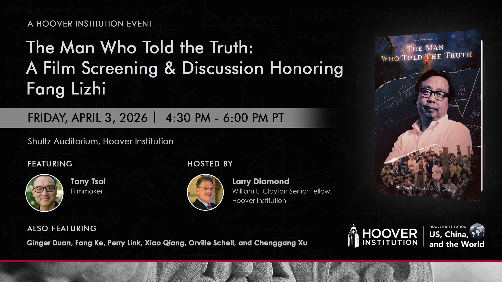 The Man Who Told the Truth: A Film Screening & Discussion Honoring Fang Lizhi