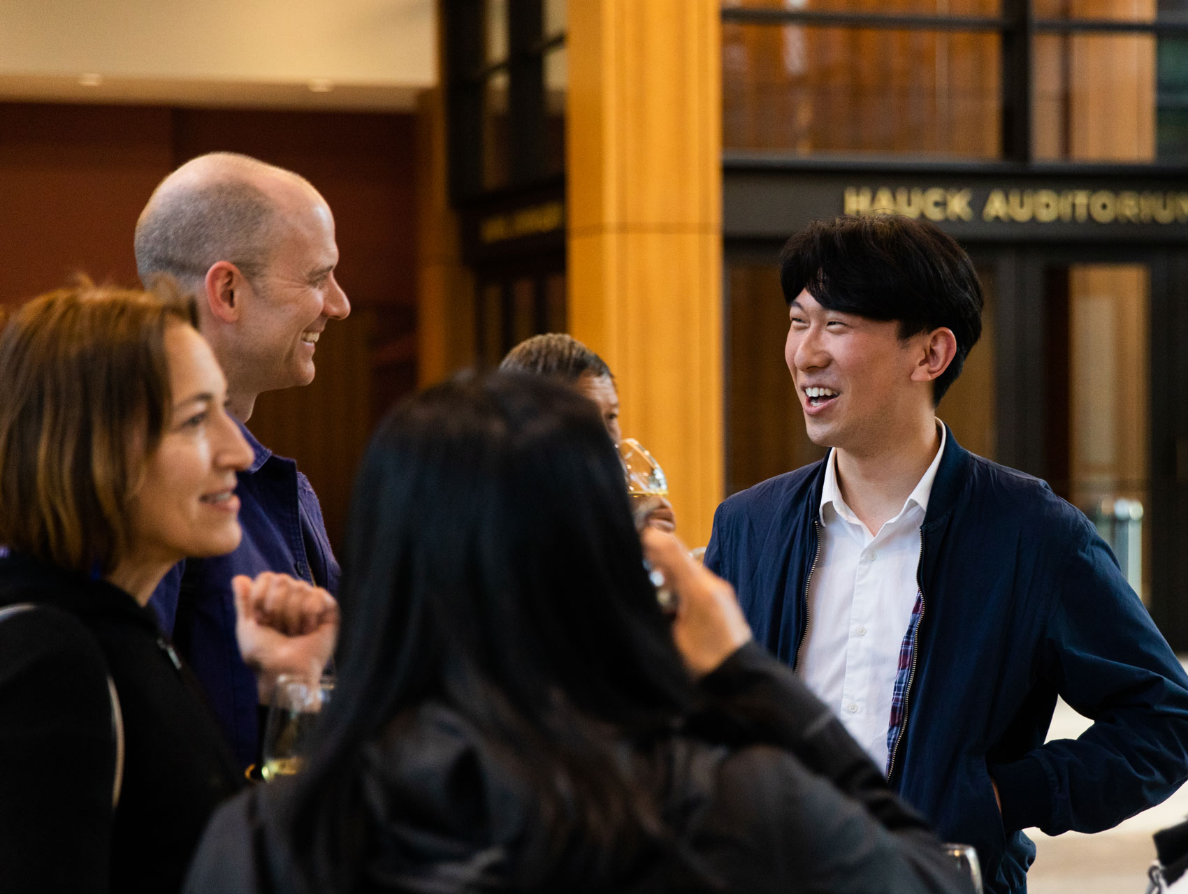 On the right: Jonathan Pak during the reception