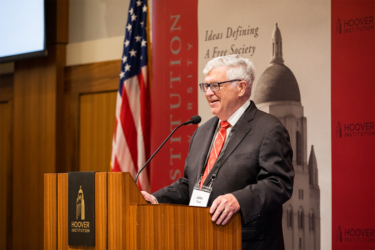 Hoover Institution Senior Fellow John B. Taylor 