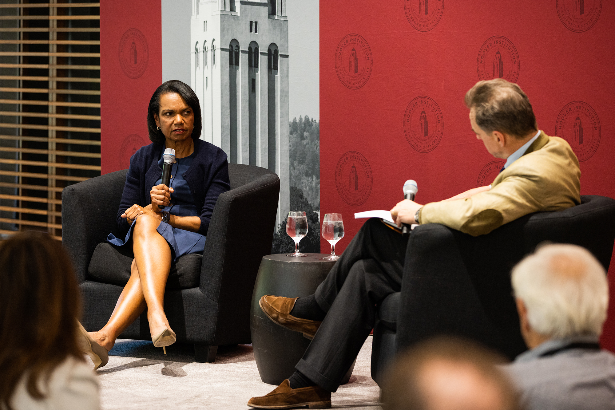Condoleezza Rice speaks with Niall Ferguson