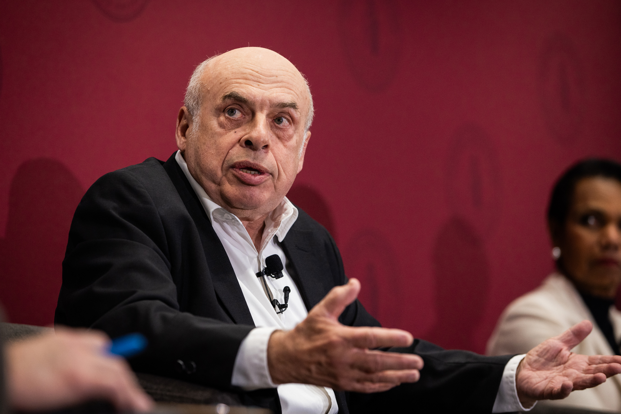 Soviet refusenik turned Israeli politician Natan Sharansky is seen at the inaugural George P. Shultz Memorial Lecture on Human Rights on February 12, 2025. (Patrick Beaudouin)