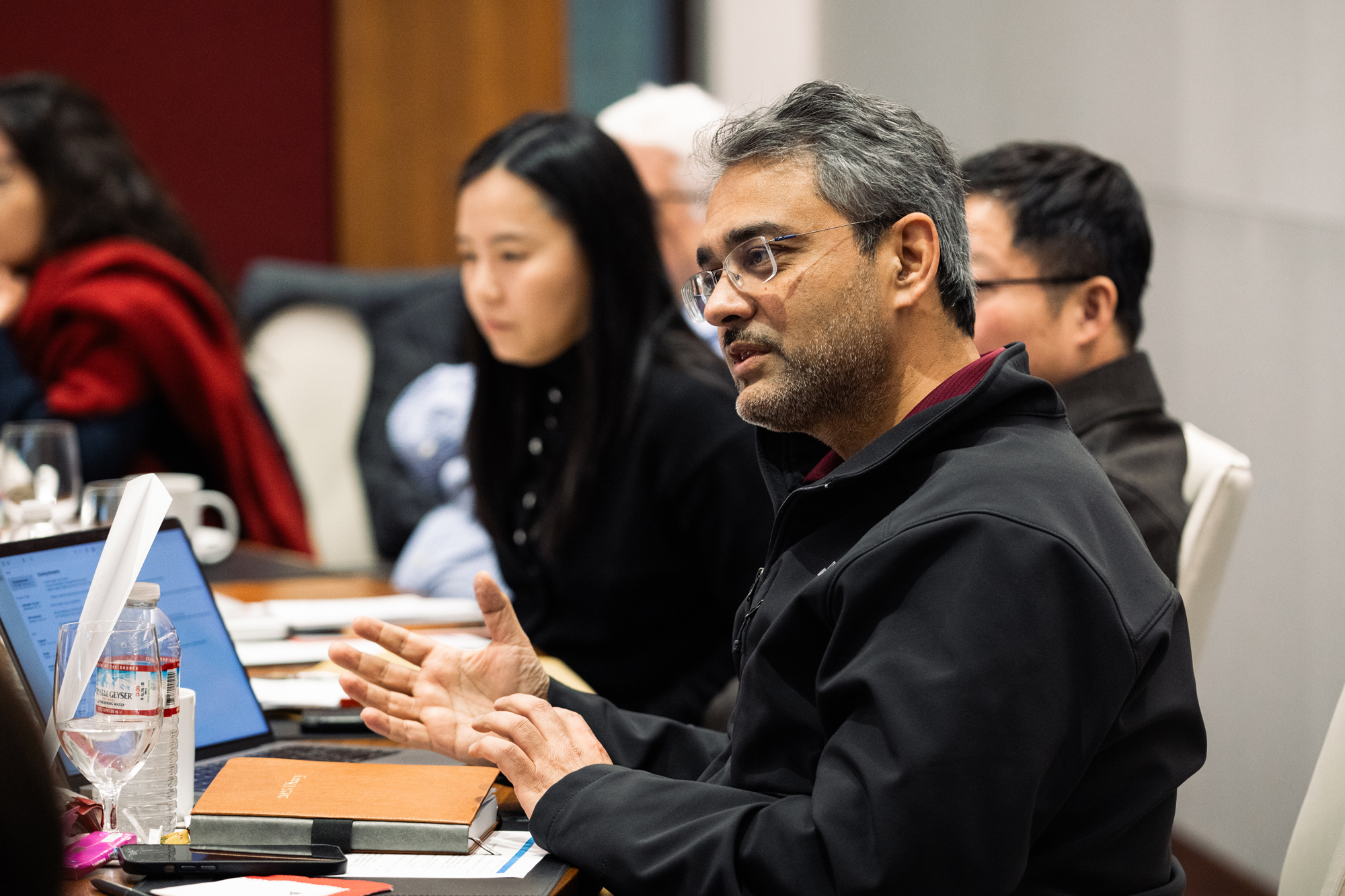 Amit Seru, Hoover senior fellow and co-organizer of the conference, delivers closing remarks.