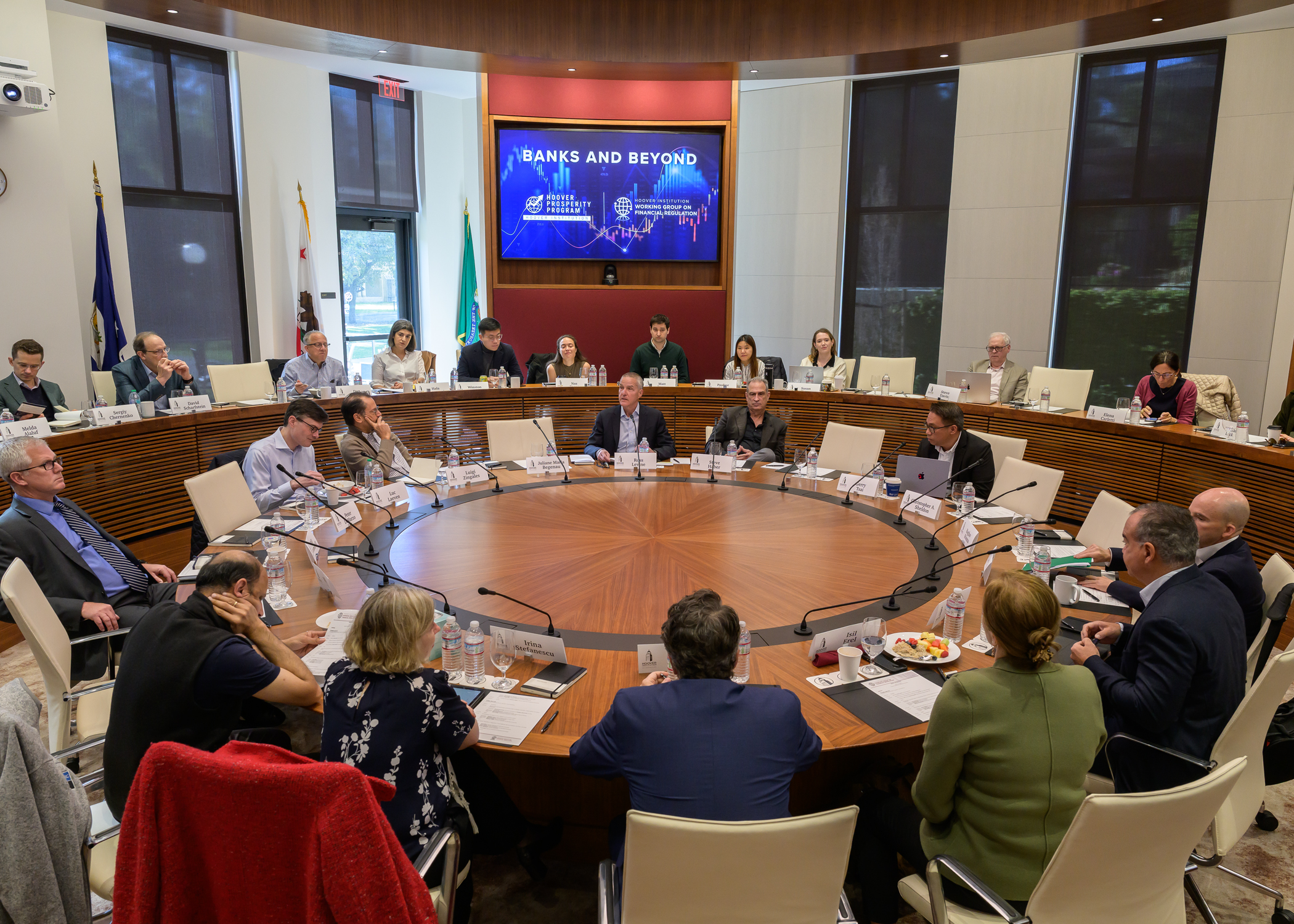 The Hoover Program on the Foundations of Economic Prosperity hosted the Banks and Beyond conference on April 3–4, 2025, convening scholars and industry leaders from across the country.