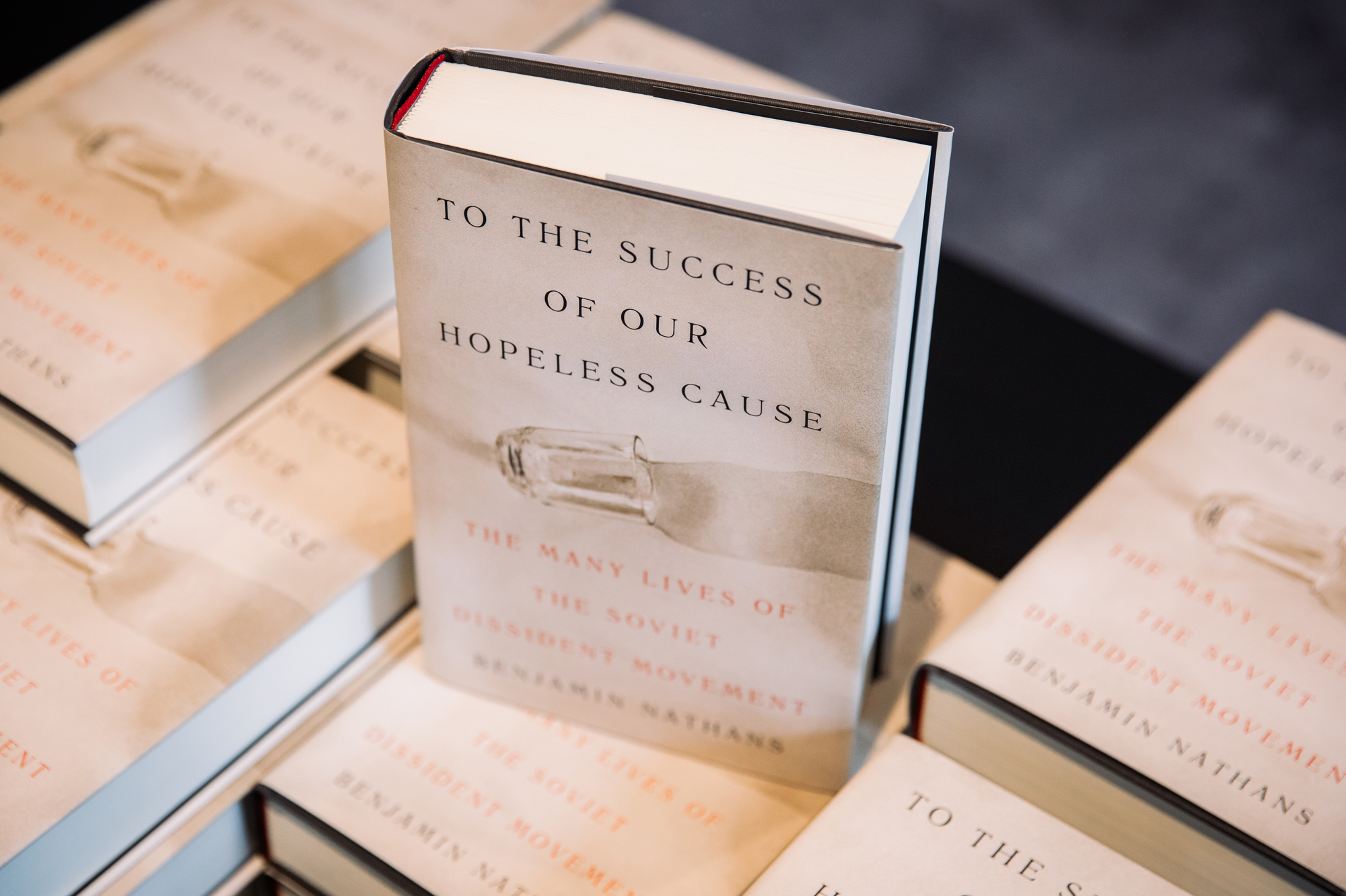 Copies of To the Success of Our Hopeless Cause are seen at a Hoover event promoting the book on August 12, 2024. (Patrick Beaudouin)