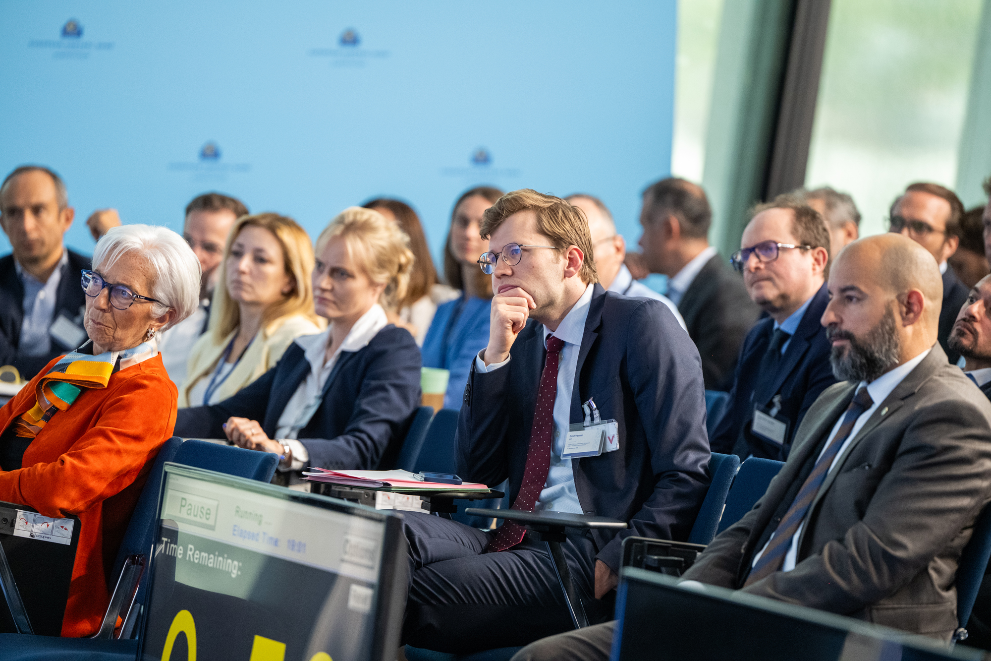 Conference attendees included senior officials from the ECB, the Federal Reserve, the Bank for International Settlements, the European Banking Authority, and the European Systemic Risk Board. Photo credit: Andrej Hanzekovic/ECB