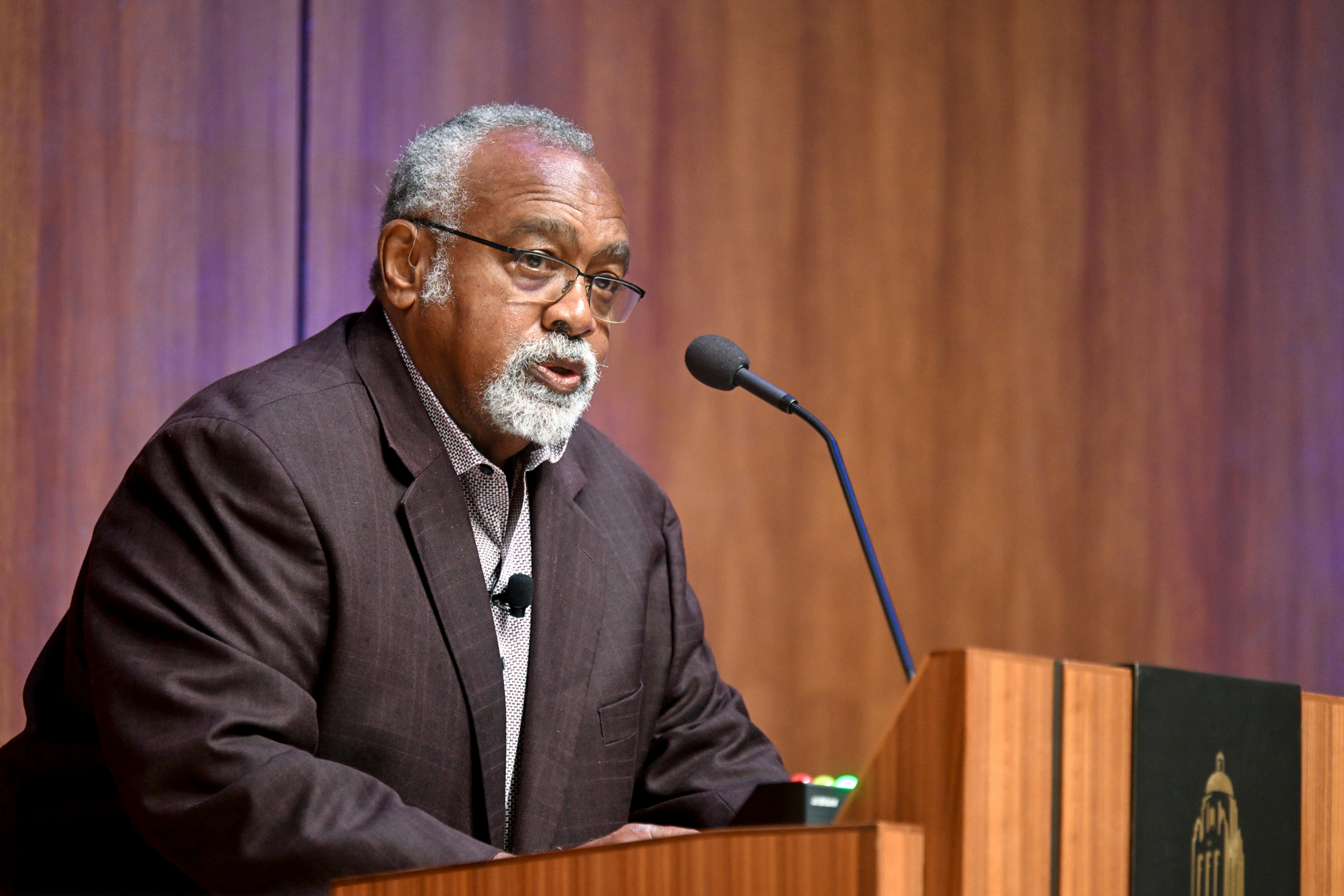 Distinguished Visiting Fellow Glenn Loury speaks about Thomas Sowell’s legacy on October 20, 2025. (Patrick Beaudouin)