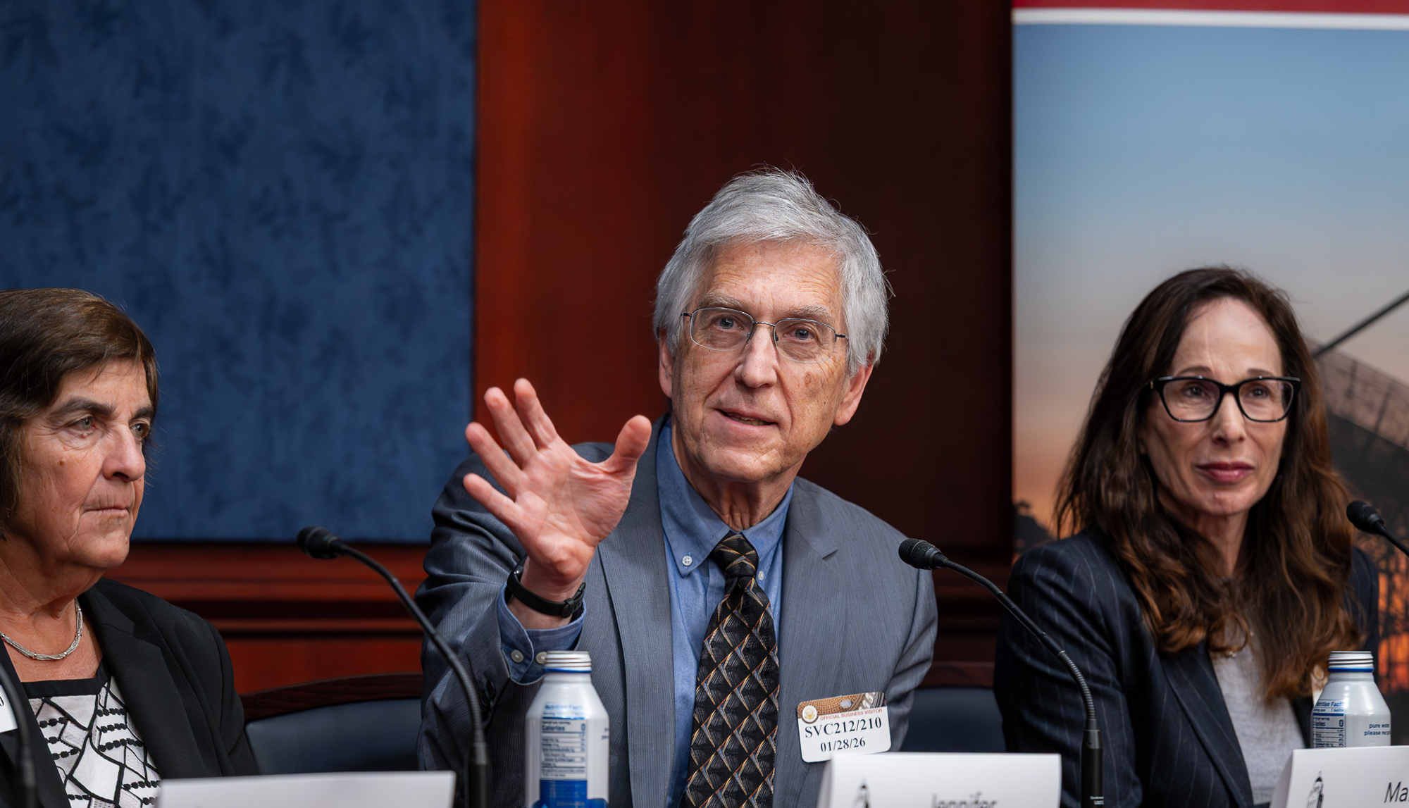 Professor Mark Horowitz speaks during the SETR faculty panel.